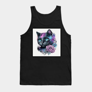 Splashy British Shorthair Tank Top